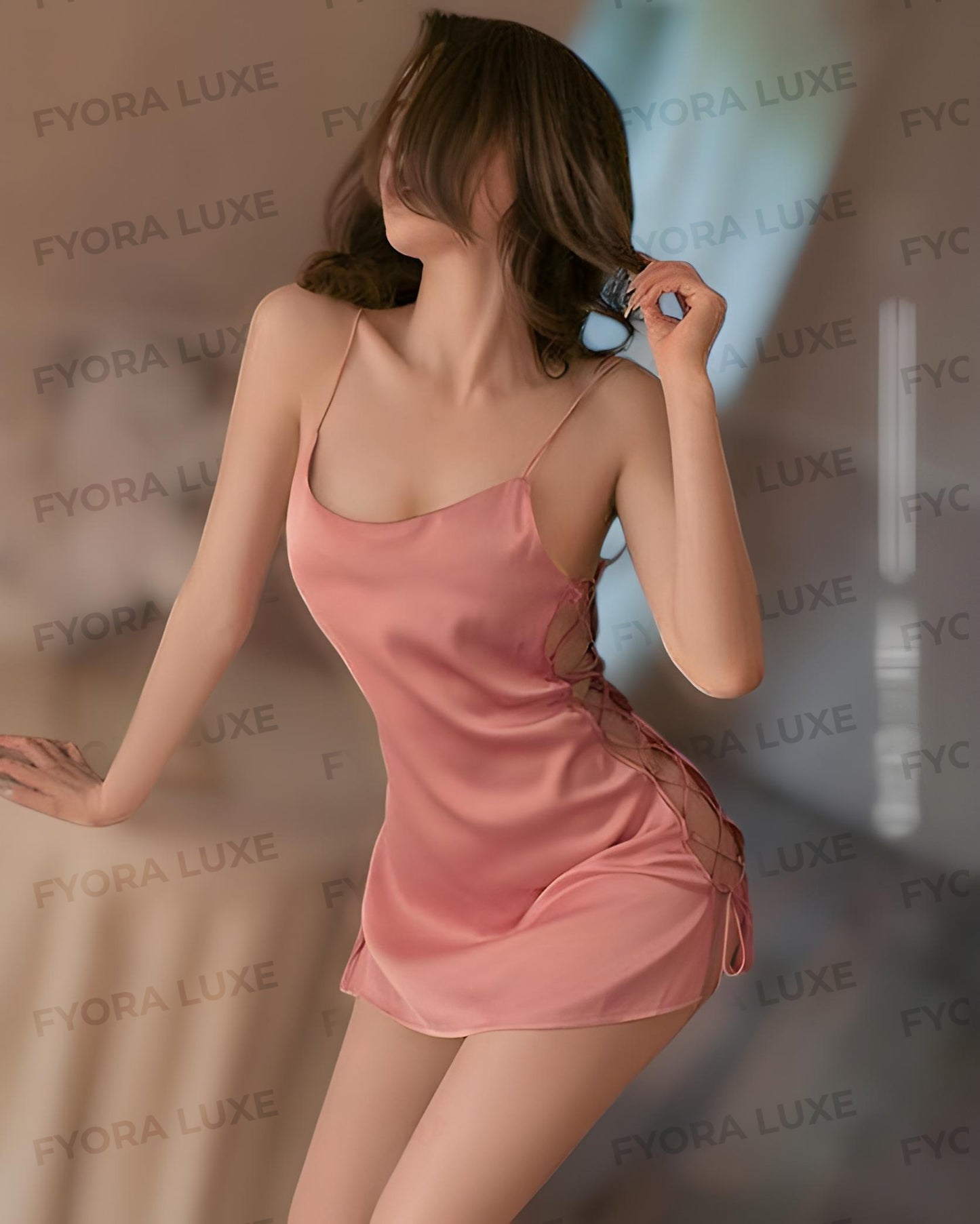 Side Straps Cut-Out Mini Slip