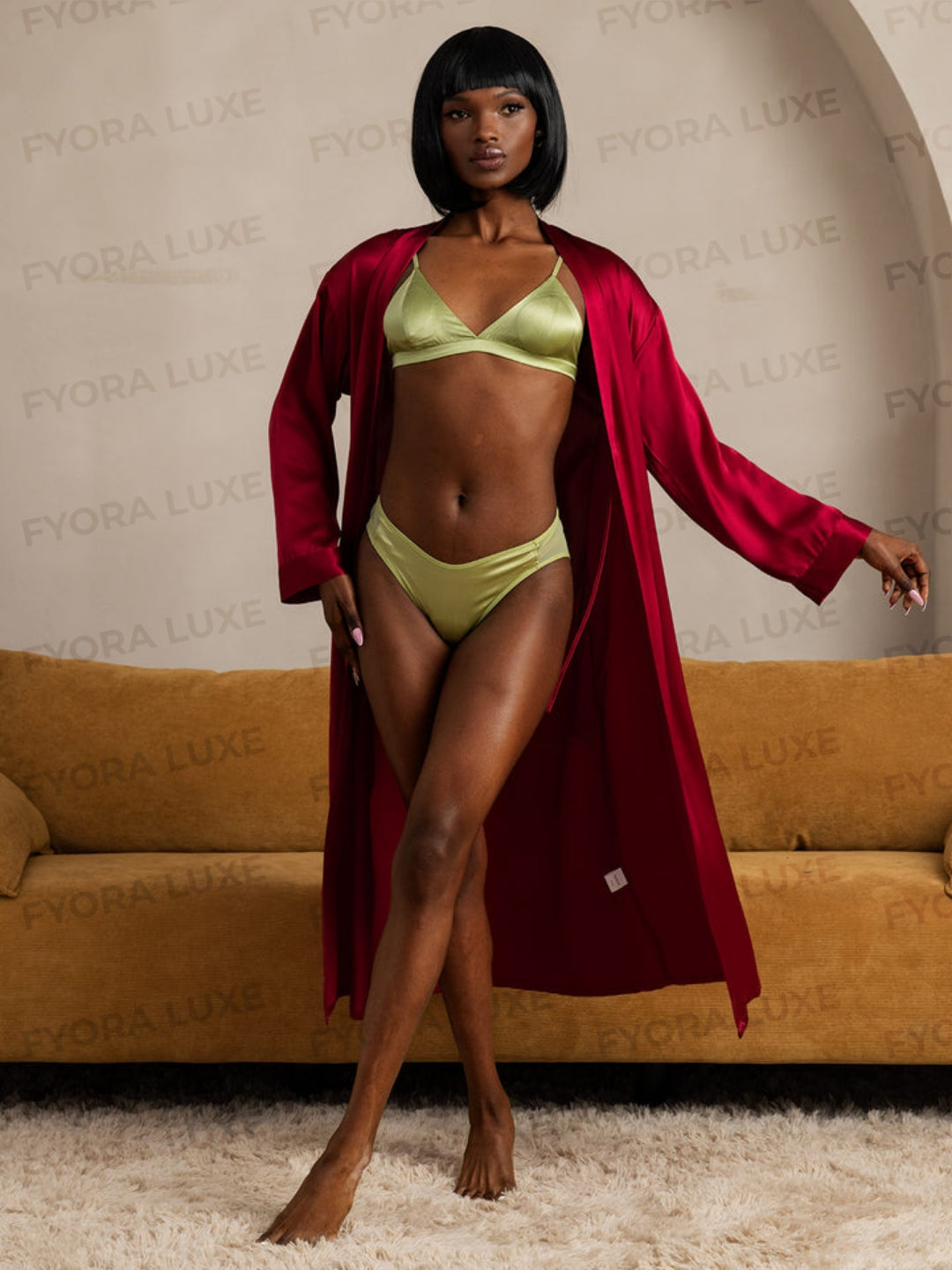 Silk Elegant Women's Long Robe