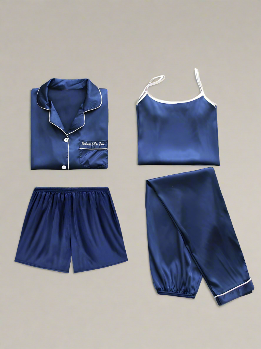 Elora 4-Piece Satin Sleep Set