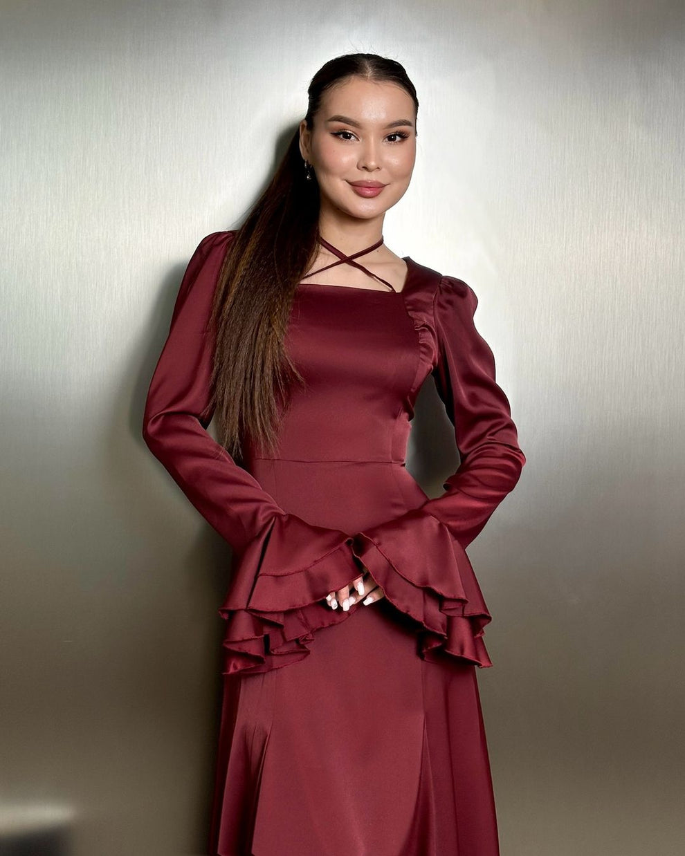 Luxe Bell Sleeves - Long Maxi Dress