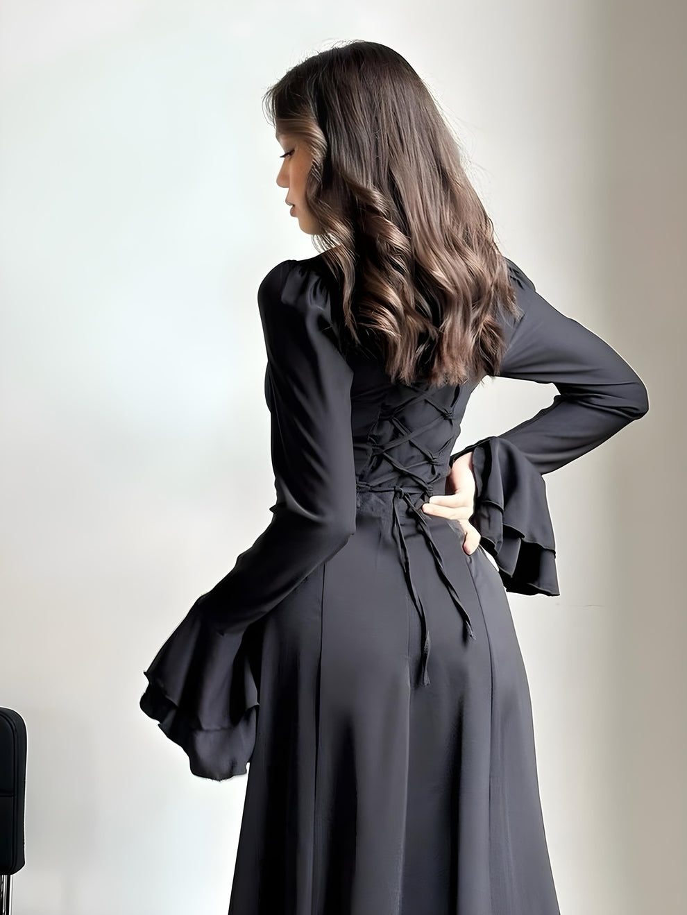 Luxe Bell Sleeves - Long Maxi Dress