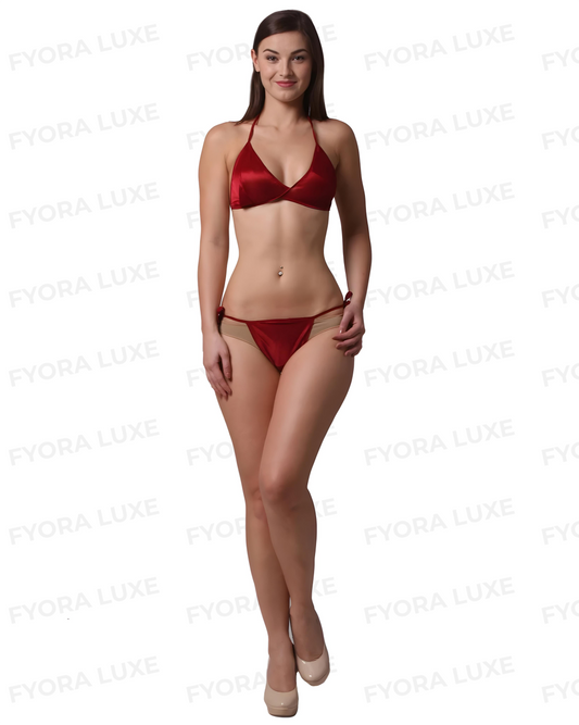 LuxeSilk Two-Piece Bikini - Elegant Silkwear