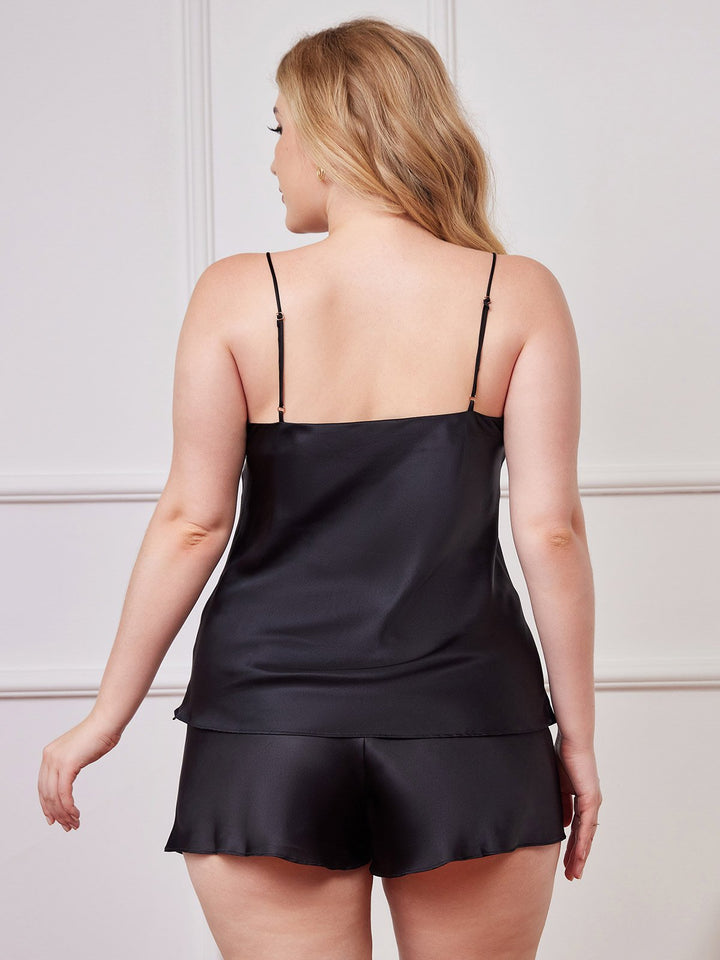 Plus Babe - Strap Camisole 2pc Set