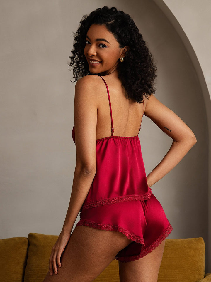 Xes Lacy Strap Camisole 2pc Set