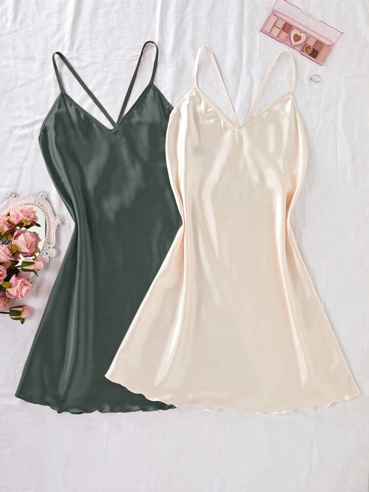 Duo Set - Short Slip Dress
