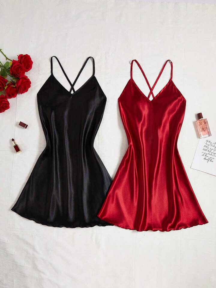 Duo Set - Short Slip Dress