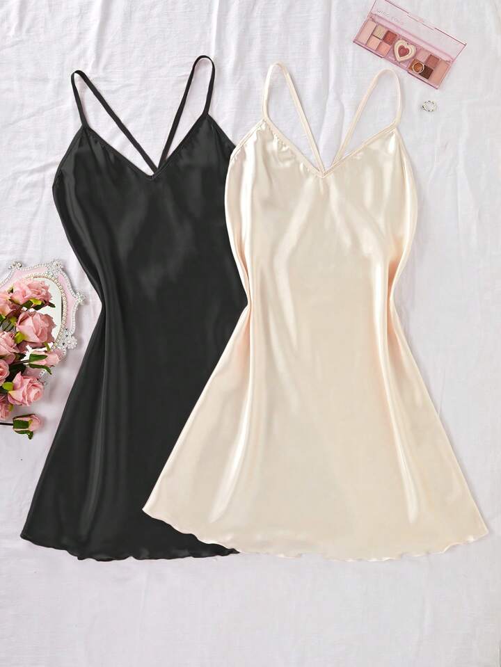 Duo Set - Short Slip Dress