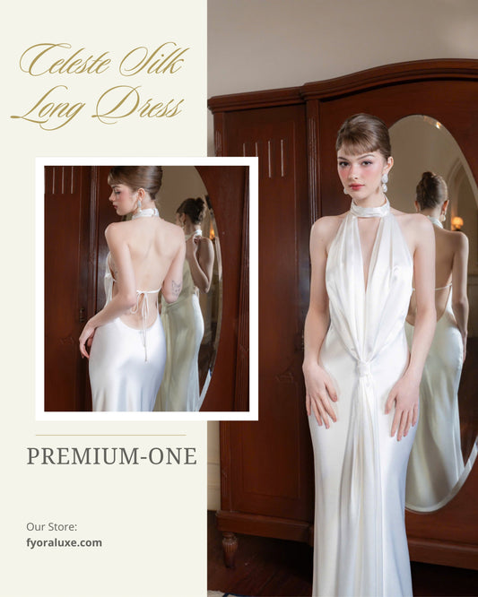 Celeste Satin Luxe Long Dress