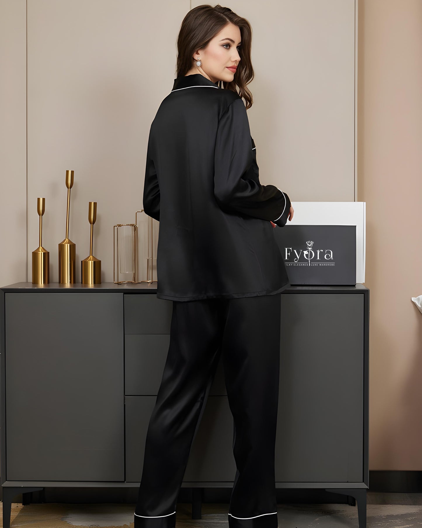 Luxury Women's Silk Satin Pajama Set