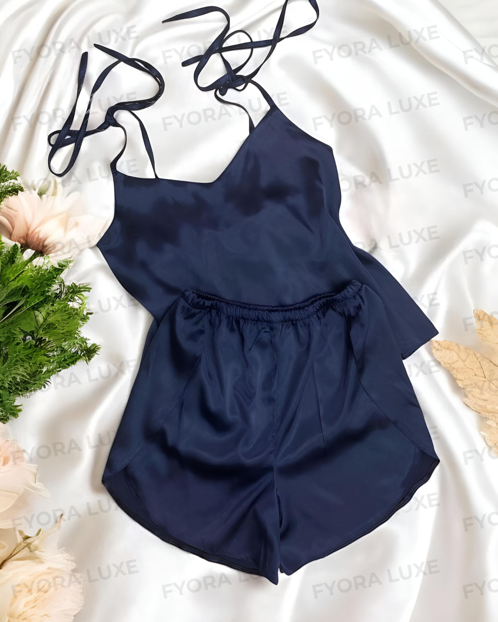 Opulence Silk Cami Shorts Set – Effortless Elegance