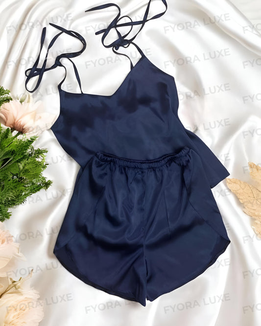 Opulence Silk Cami Shorts Set – Effortless Elegance