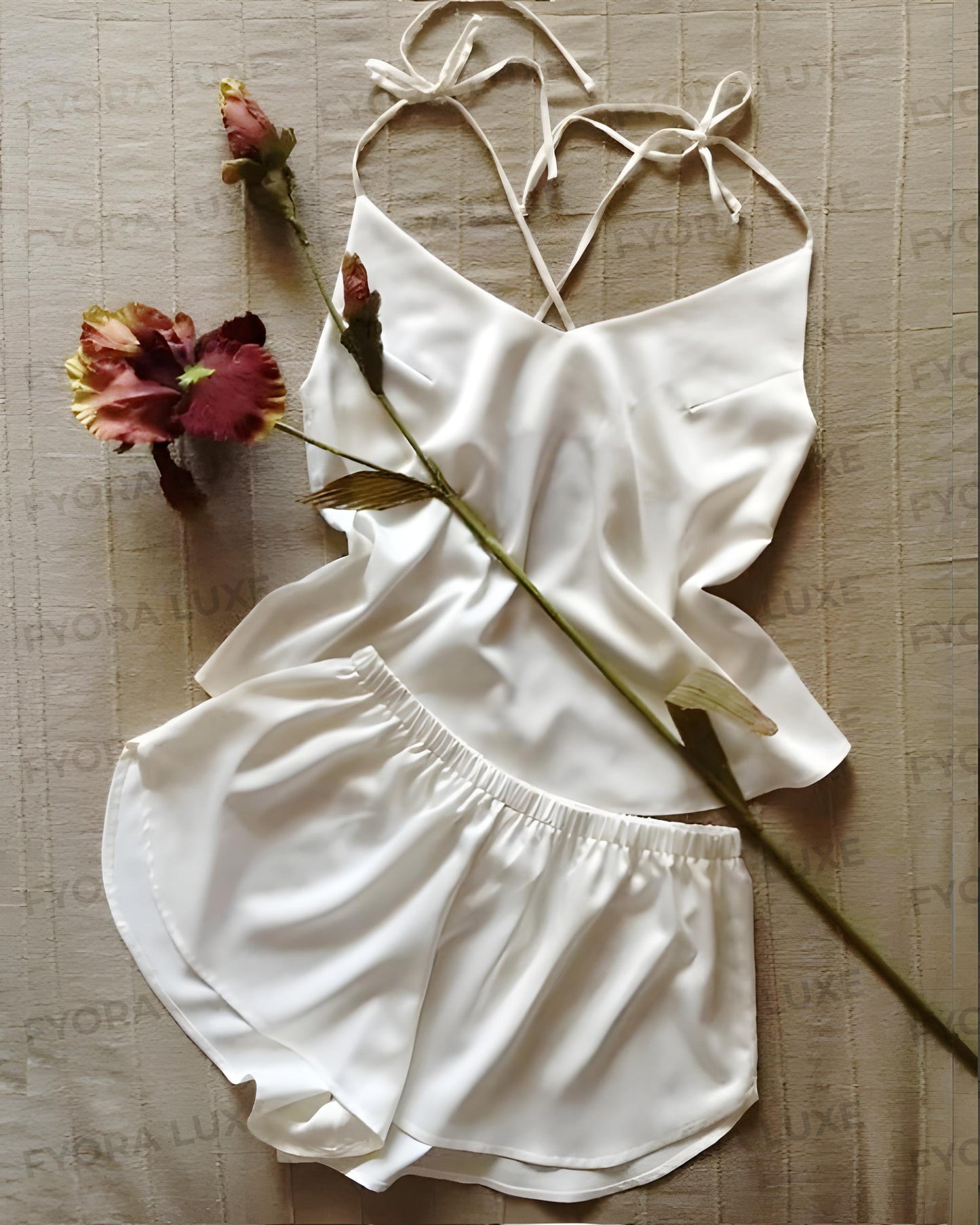 Opulence Silk Cami Shorts Set – Effortless Elegance