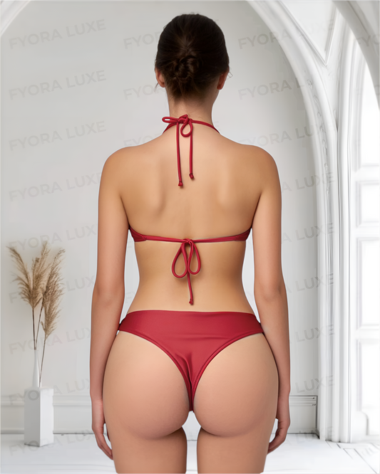 Silken Allure - Luxe Adjustable Tie-Side Bikini Set