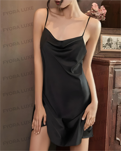 Celeste Luxe Silk Slip Dress