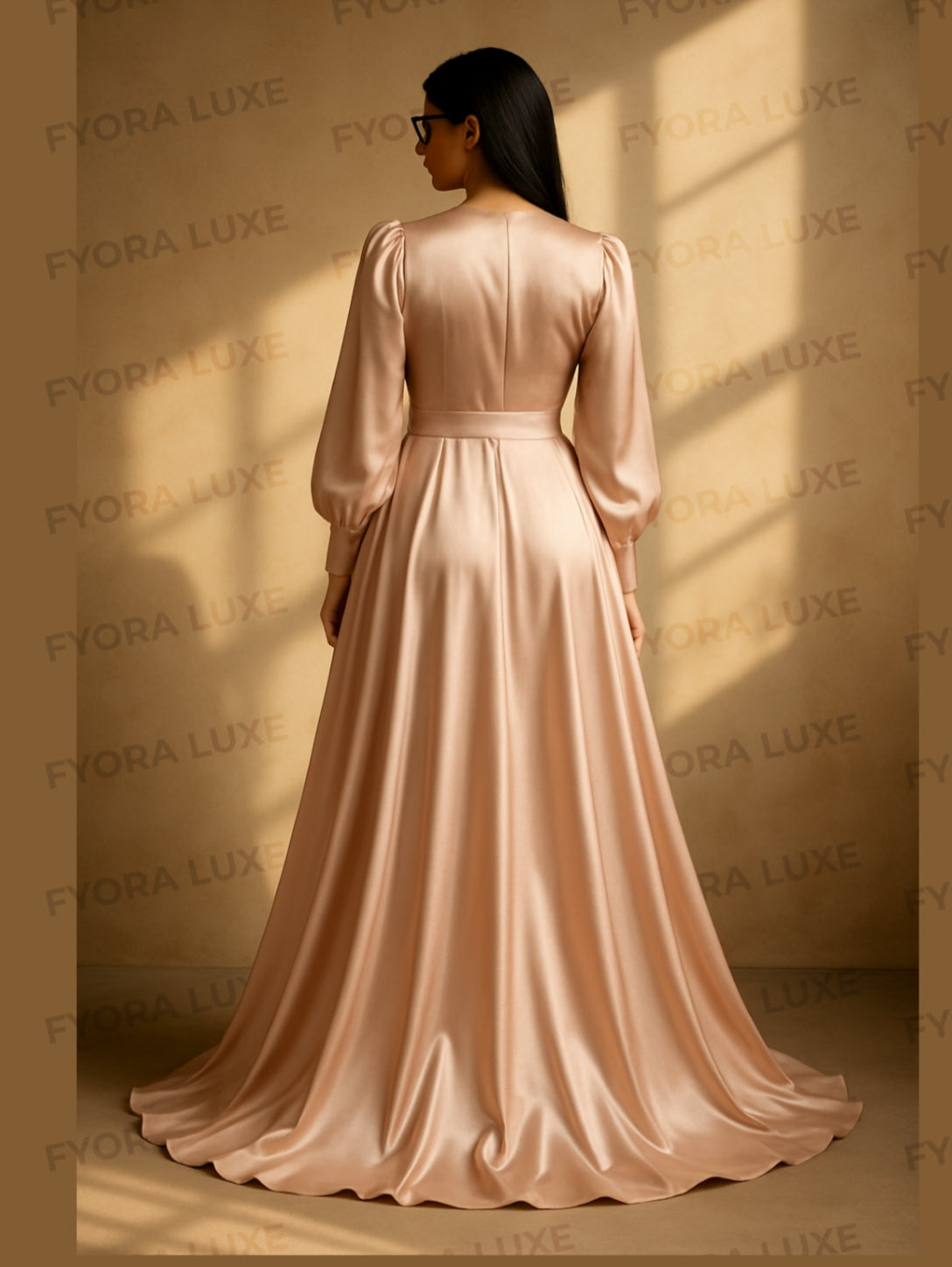 Modern Muse Luxury Silk Maxi Dress
