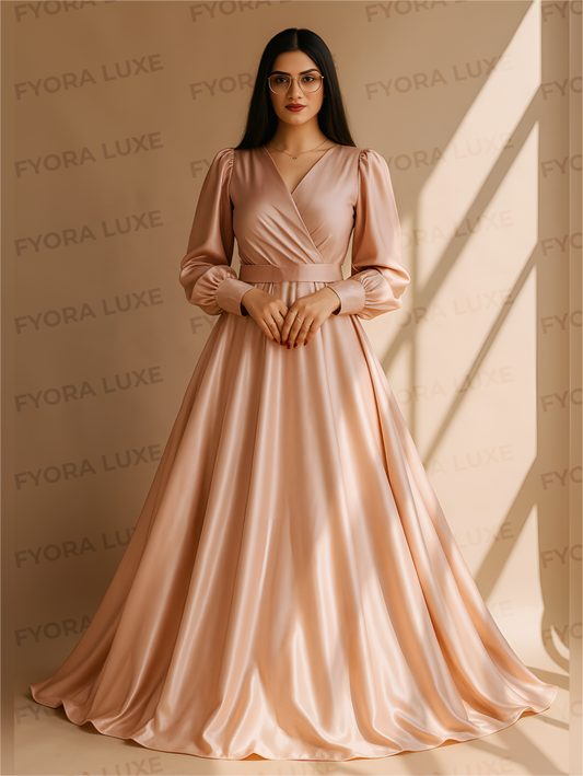 Modern Muse Luxury Silk Maxi Dress