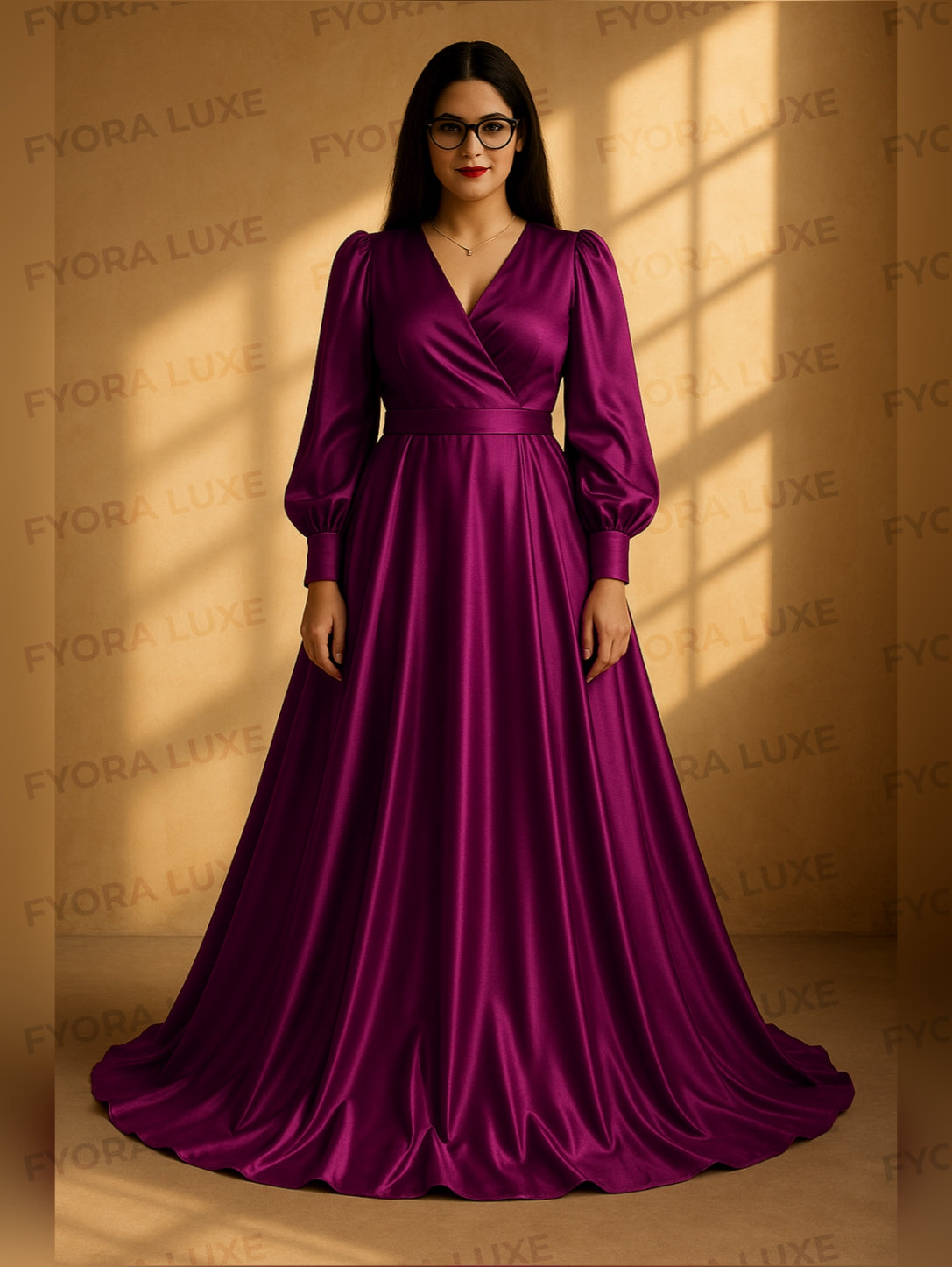 Modern Muse Luxury Silk Maxi Dress