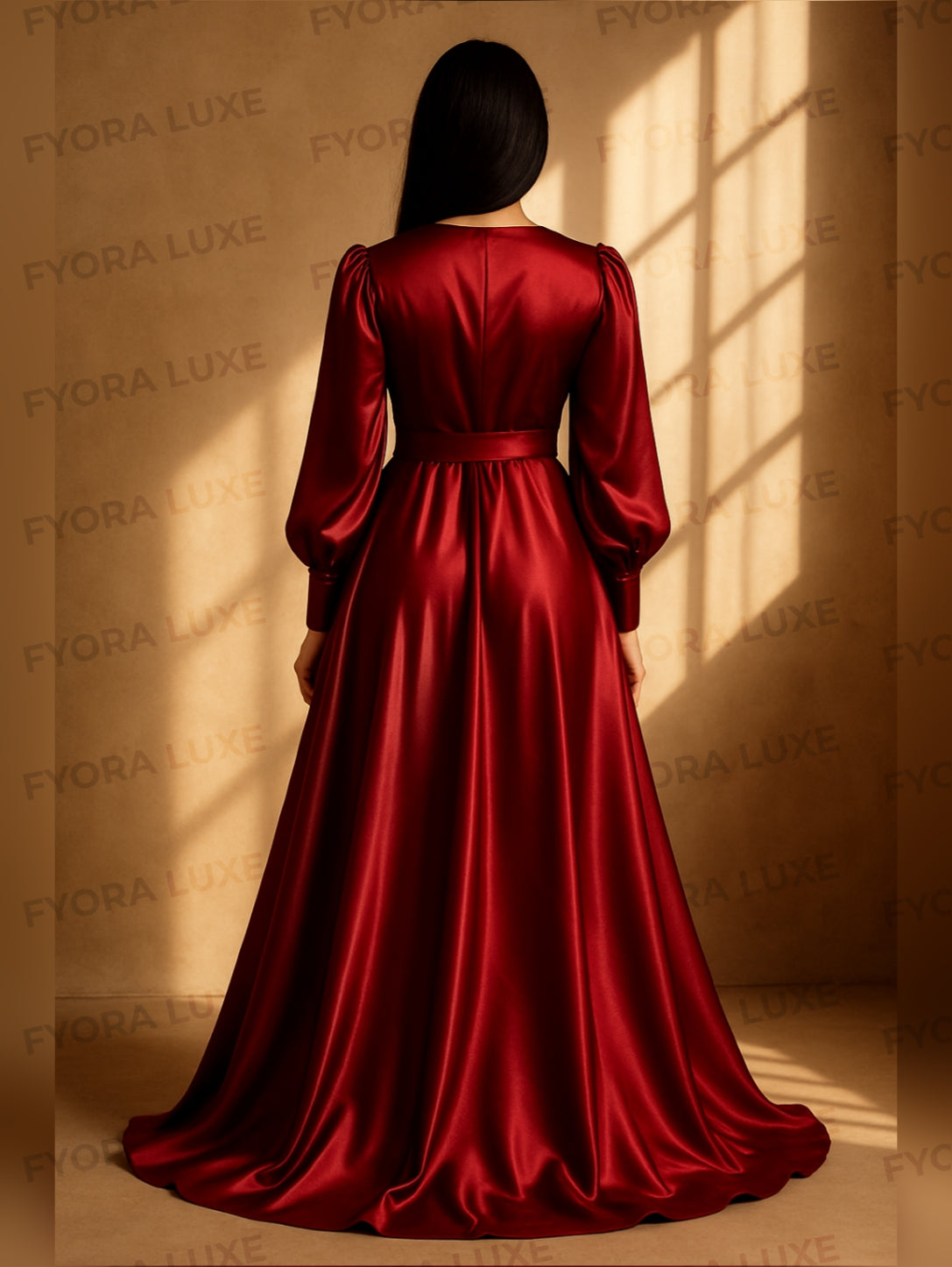 Modern Muse Luxury Silk Maxi Dress