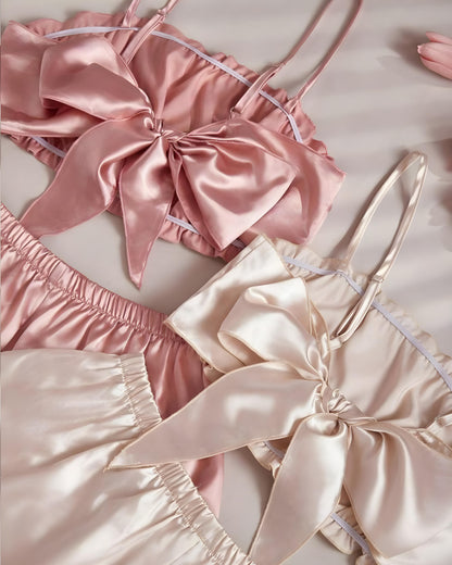 Velour Whisper – Duo Set in Pure Silk Luxury