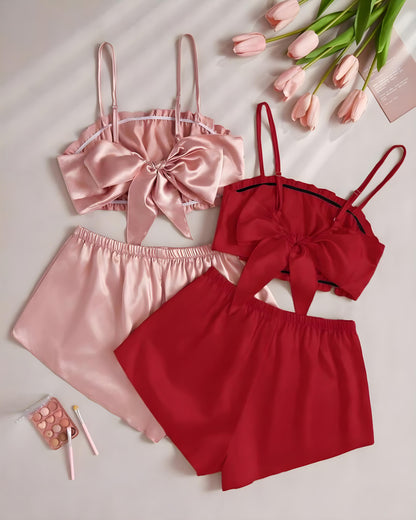 Velour Whisper – Duo Set in Pure Silk Luxury