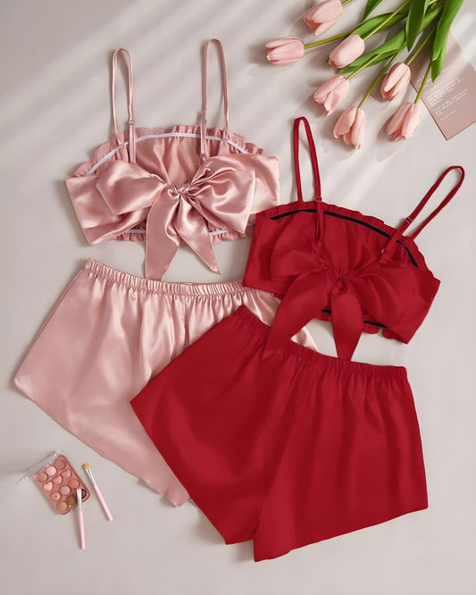 Velour Whisper – Duo Set in Pure Silk Luxury