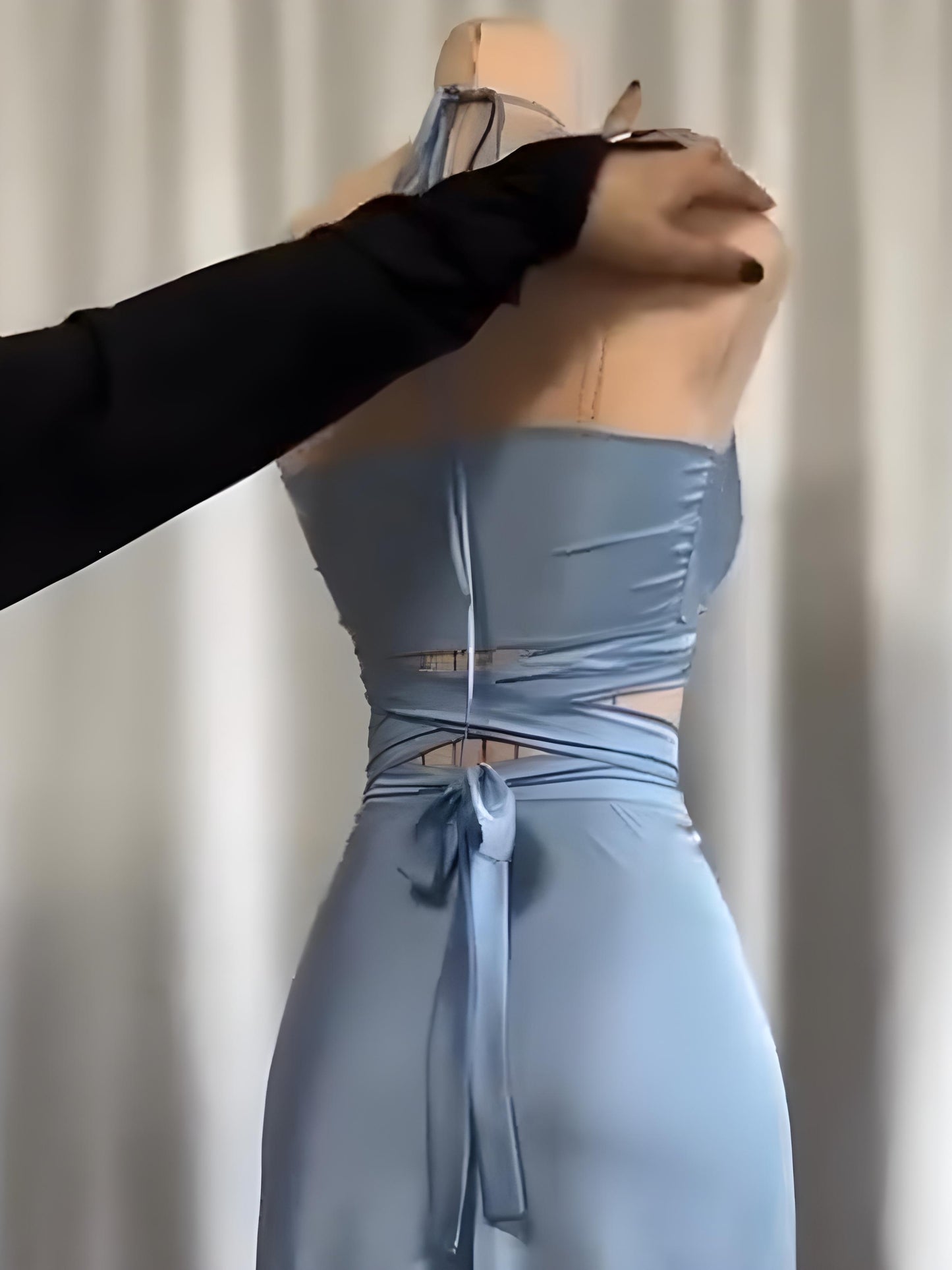 Celeste Silk Halter Wrap Luxury Skirt