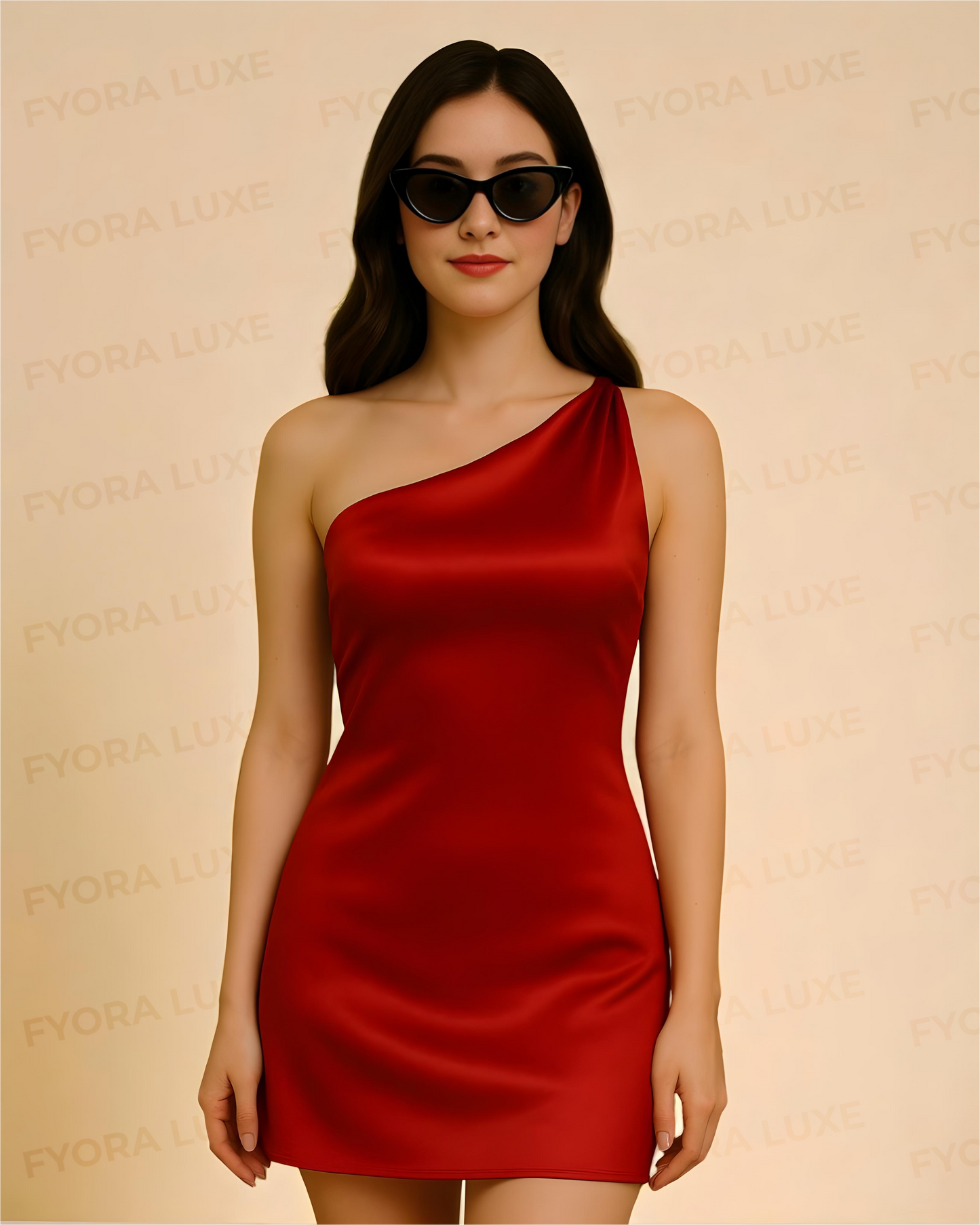 Silky Whisper – One-Shoulder Satin Luxe Maxi Dress
