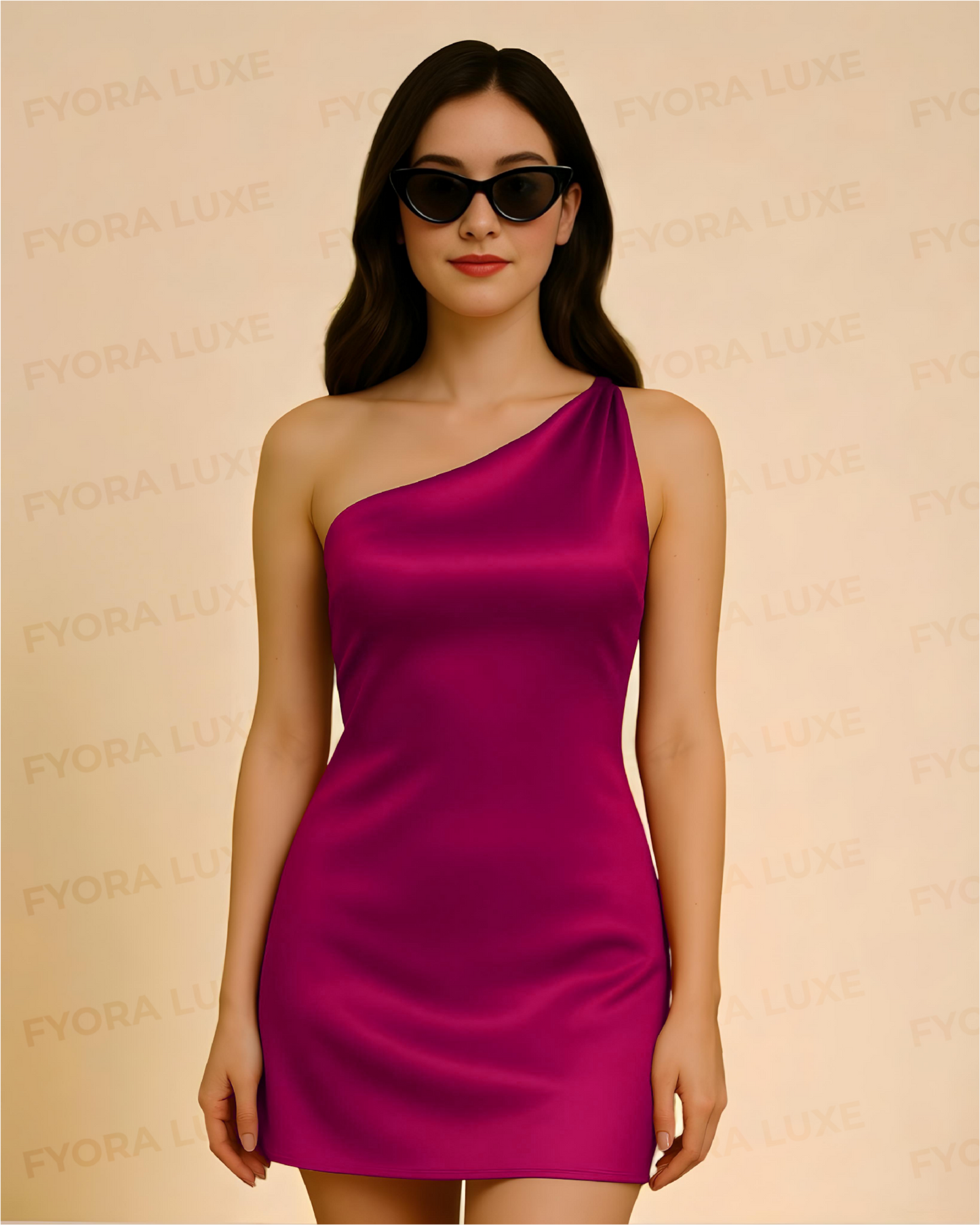 Silky Whisper – One-Shoulder Satin Luxe Maxi Dress
