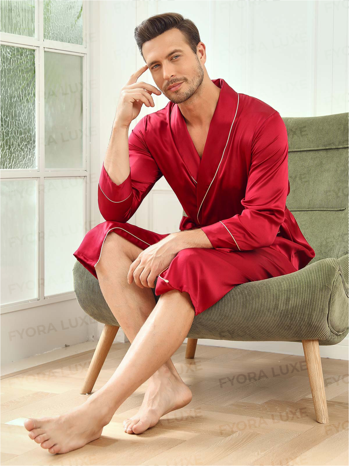 Men’s Premium Silk Robe
