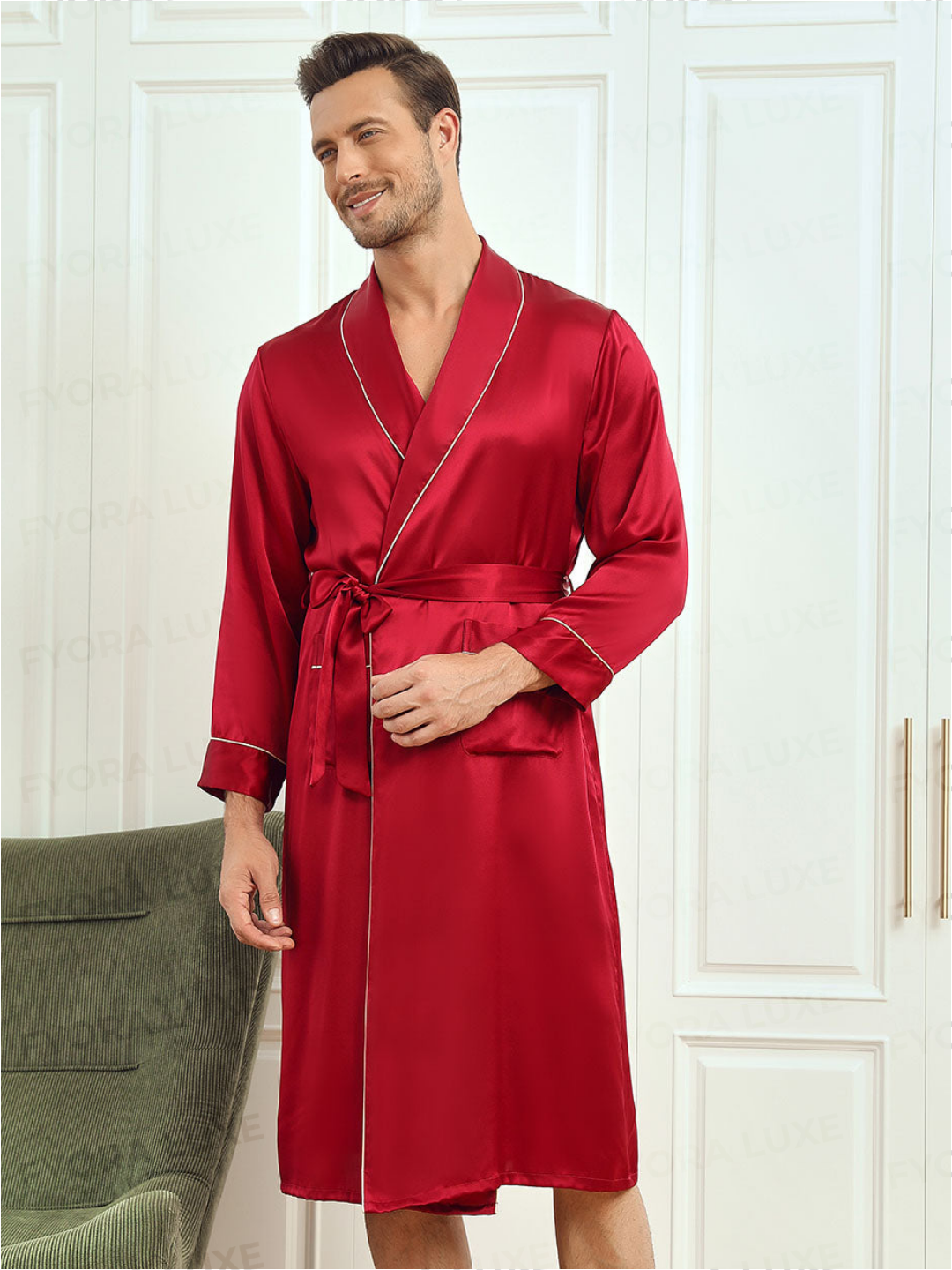 Men’s Premium Silk Robe