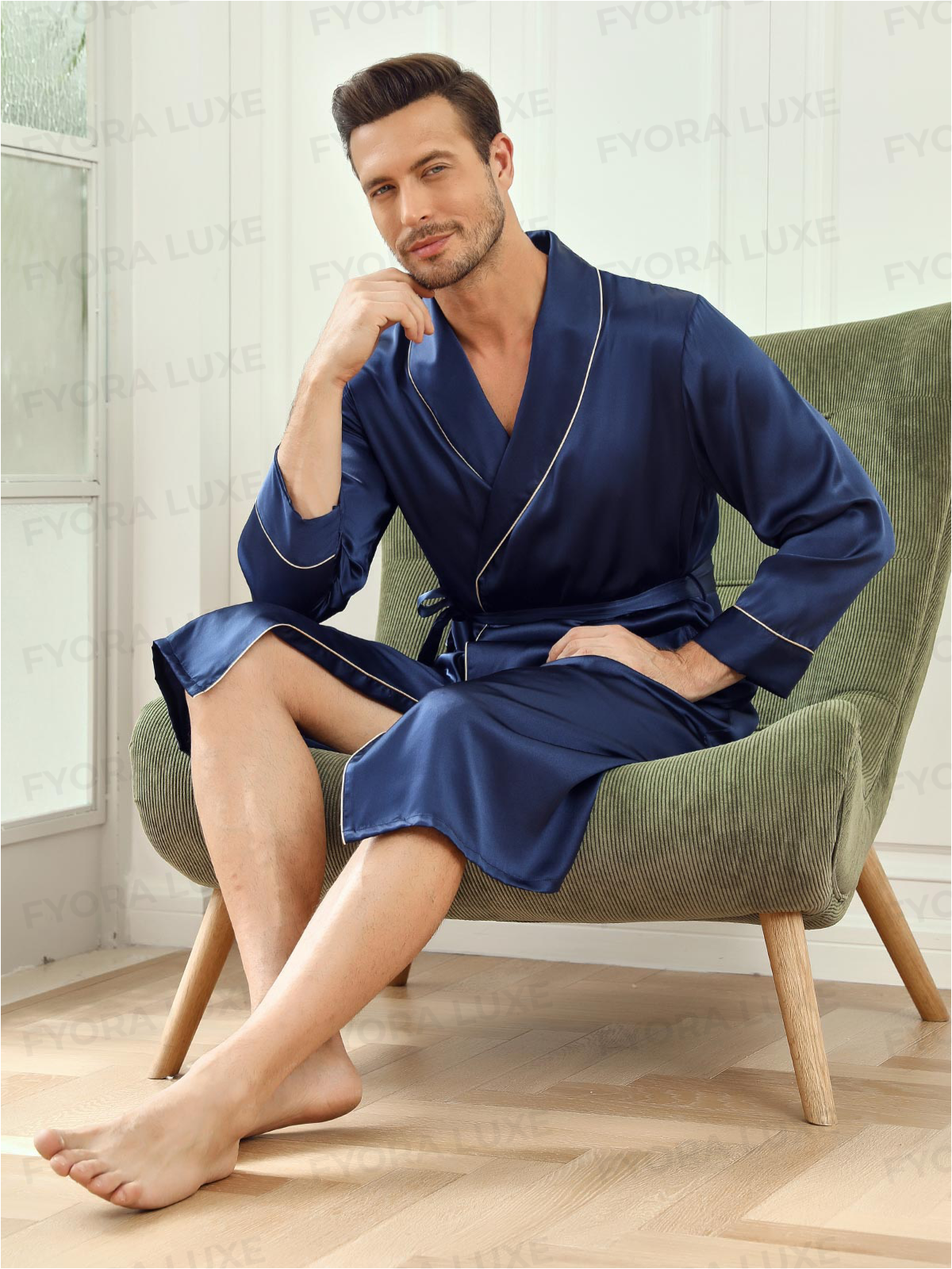 Men’s Premium Silk Robe