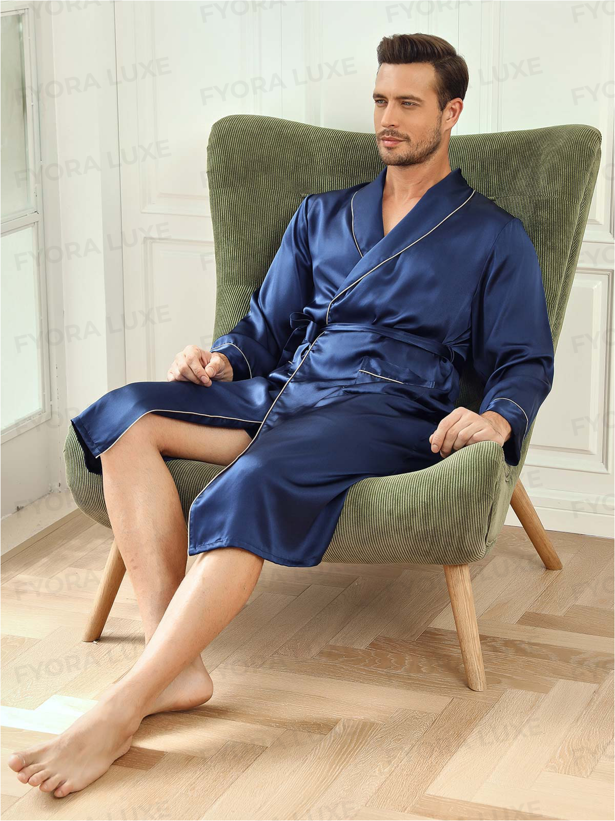 Men’s Premium Silk Robe