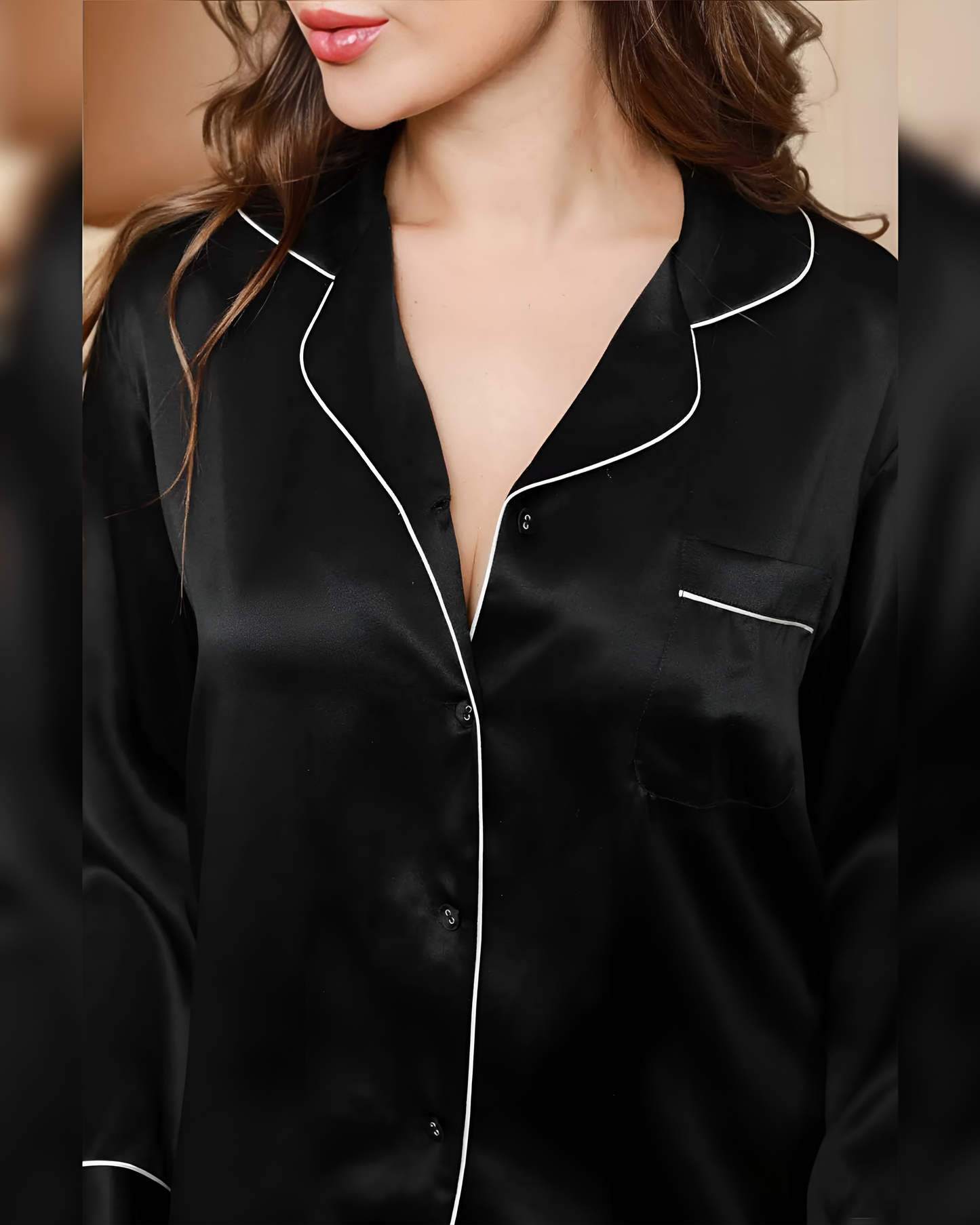 Luxury Women's Silk Satin Pajama Set