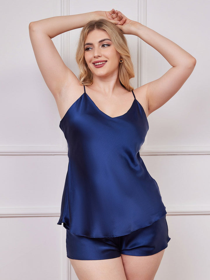 Plus Babe - Strap Camisole 2pc Set