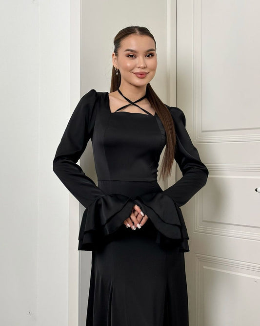 Luxe Bell Sleeves - Long Maxi Dress