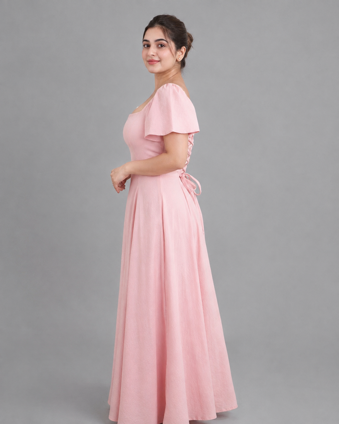 Valcia Linen Maxi Dress