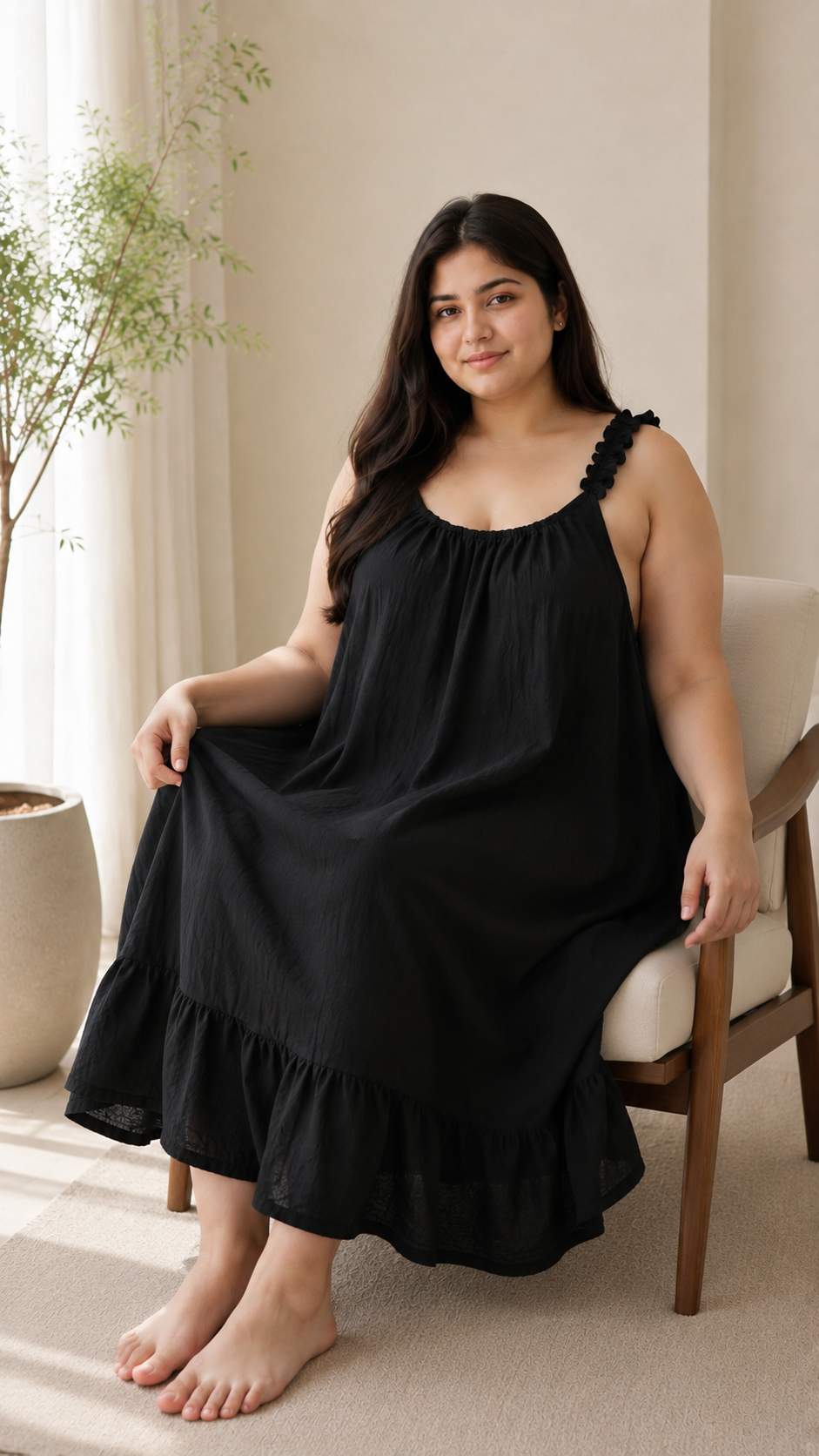 Calezz Summer Linen Lounge Maxi