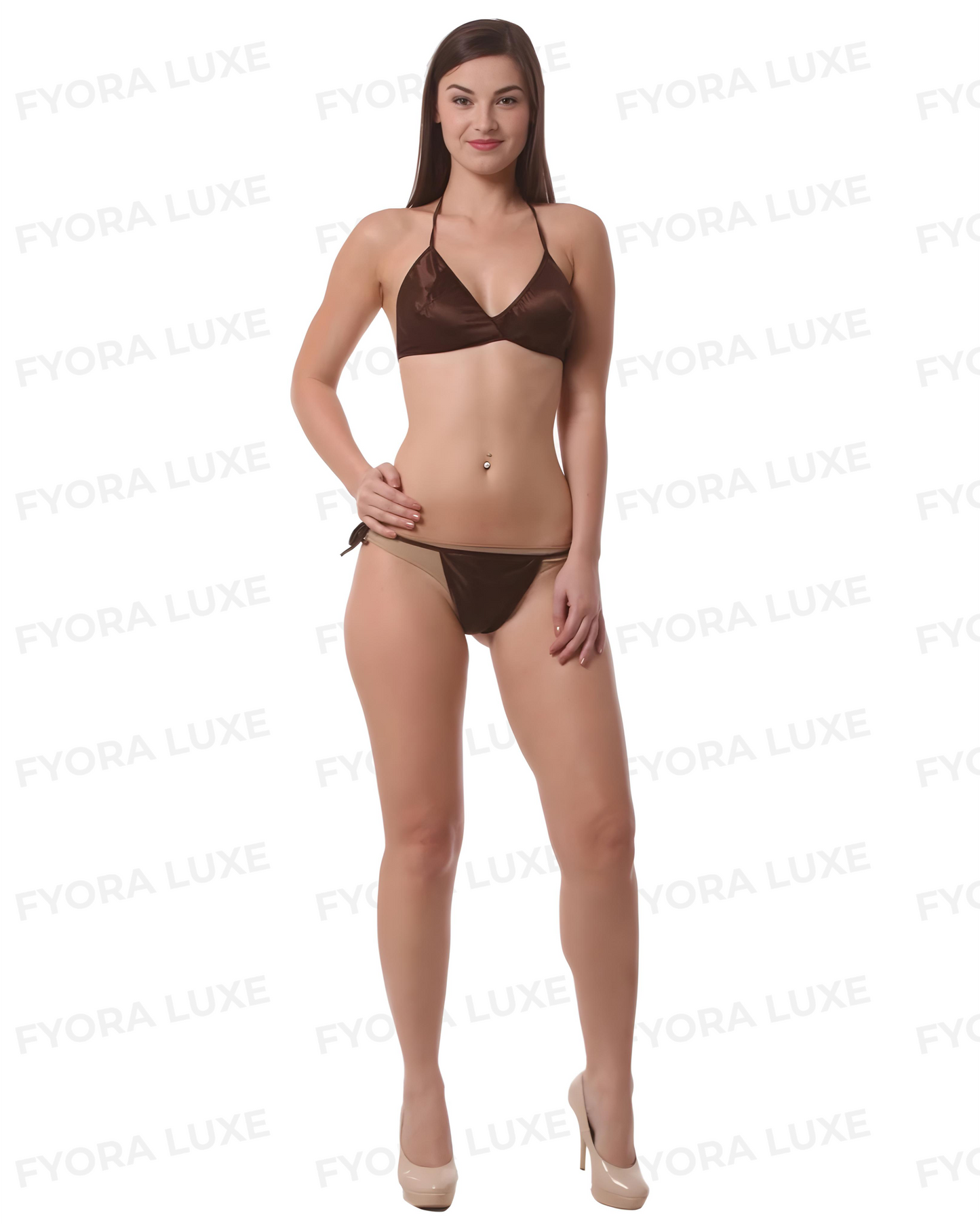 LuxeSilk Two-Piece Bikini - Elegant Silkwear