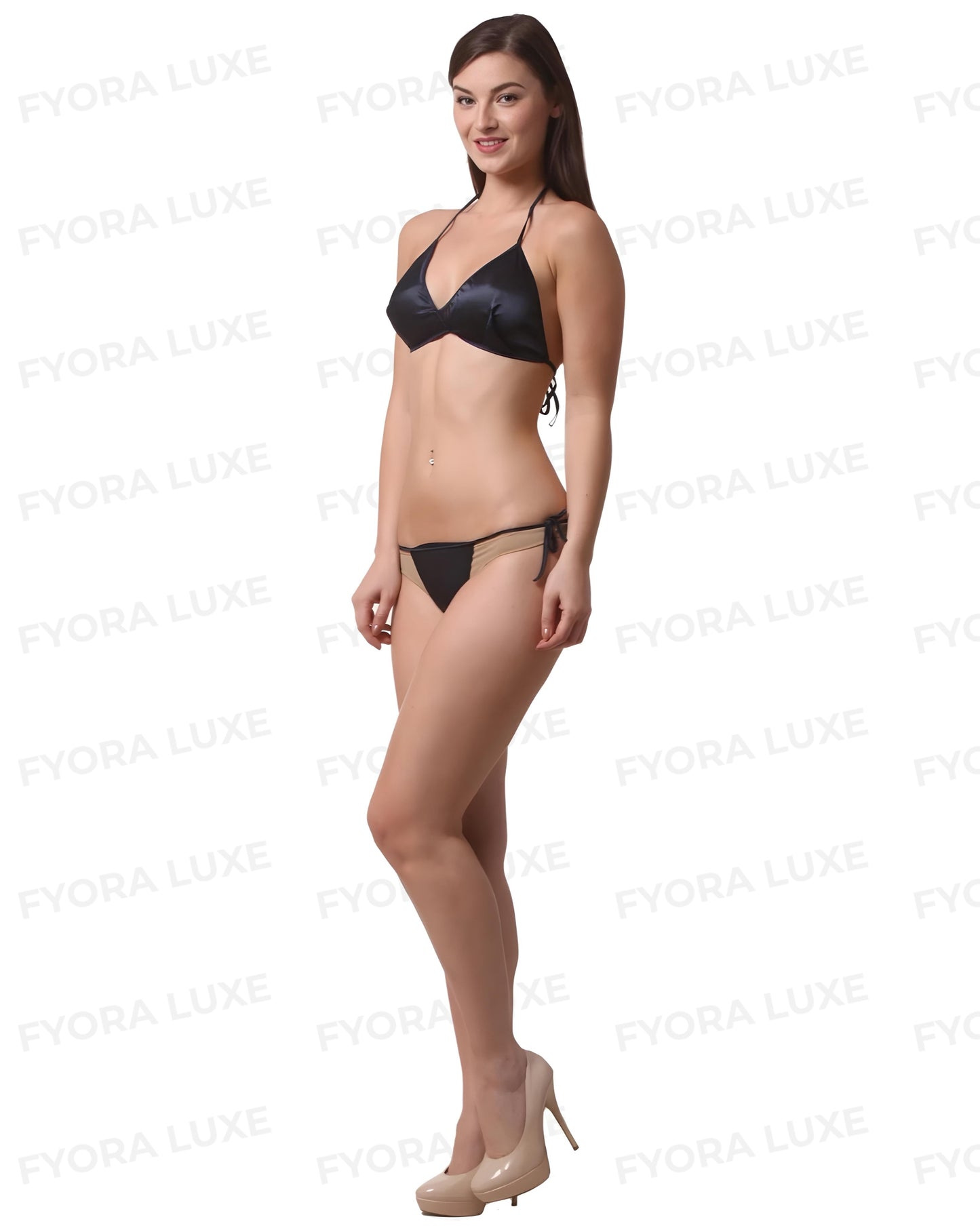 LuxeSilk Two-Piece Bikini - Elegant Silkwear