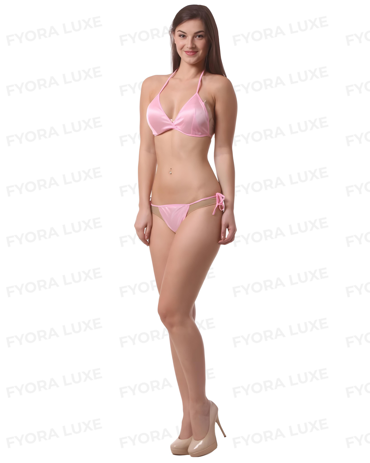 LuxeSilk Two-Piece Bikini - Elegant Silkwear