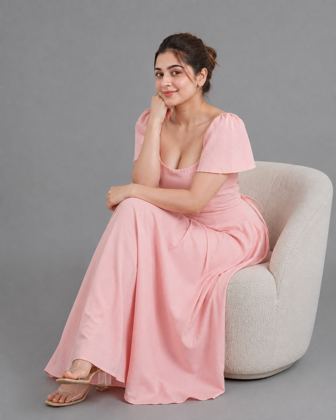 Valcia Linen Maxi Dress
