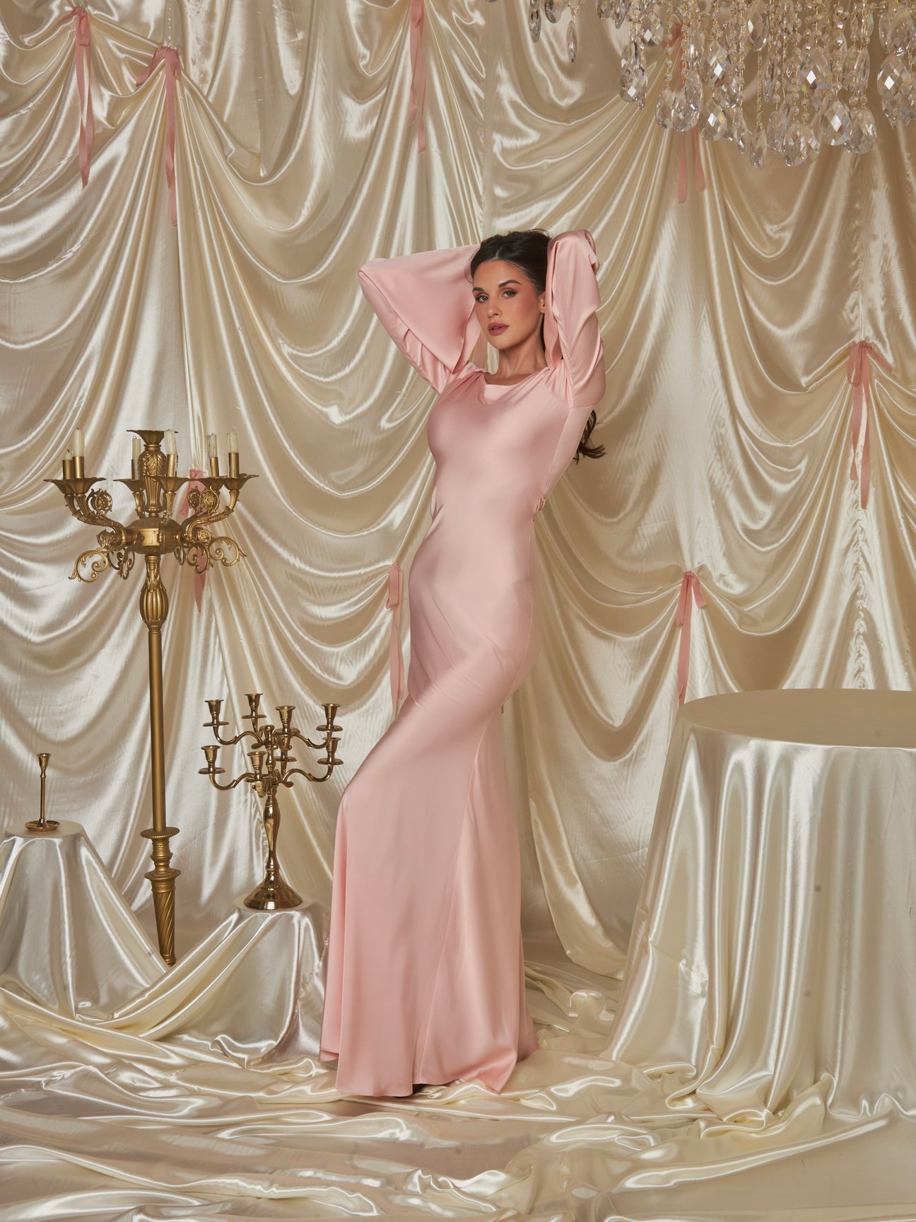 Monarch Satin Silk Gown – Her Majesty’s Sovereign Edition