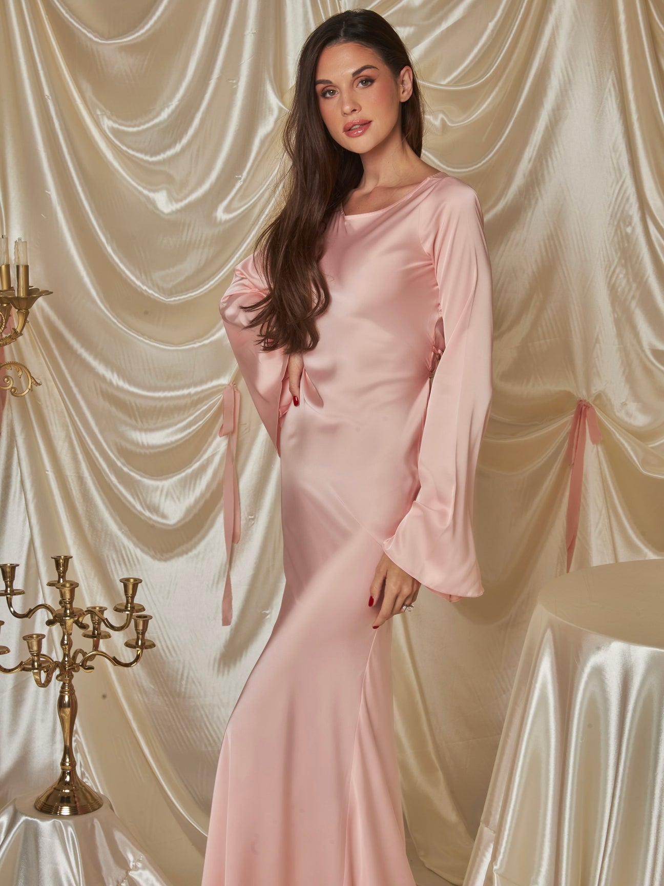 Monarch Satin Silk Gown – Her Majesty’s Sovereign Edition