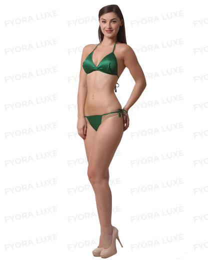 LuxeSilk Two-Piece Bikini - Elegant Silkwear
