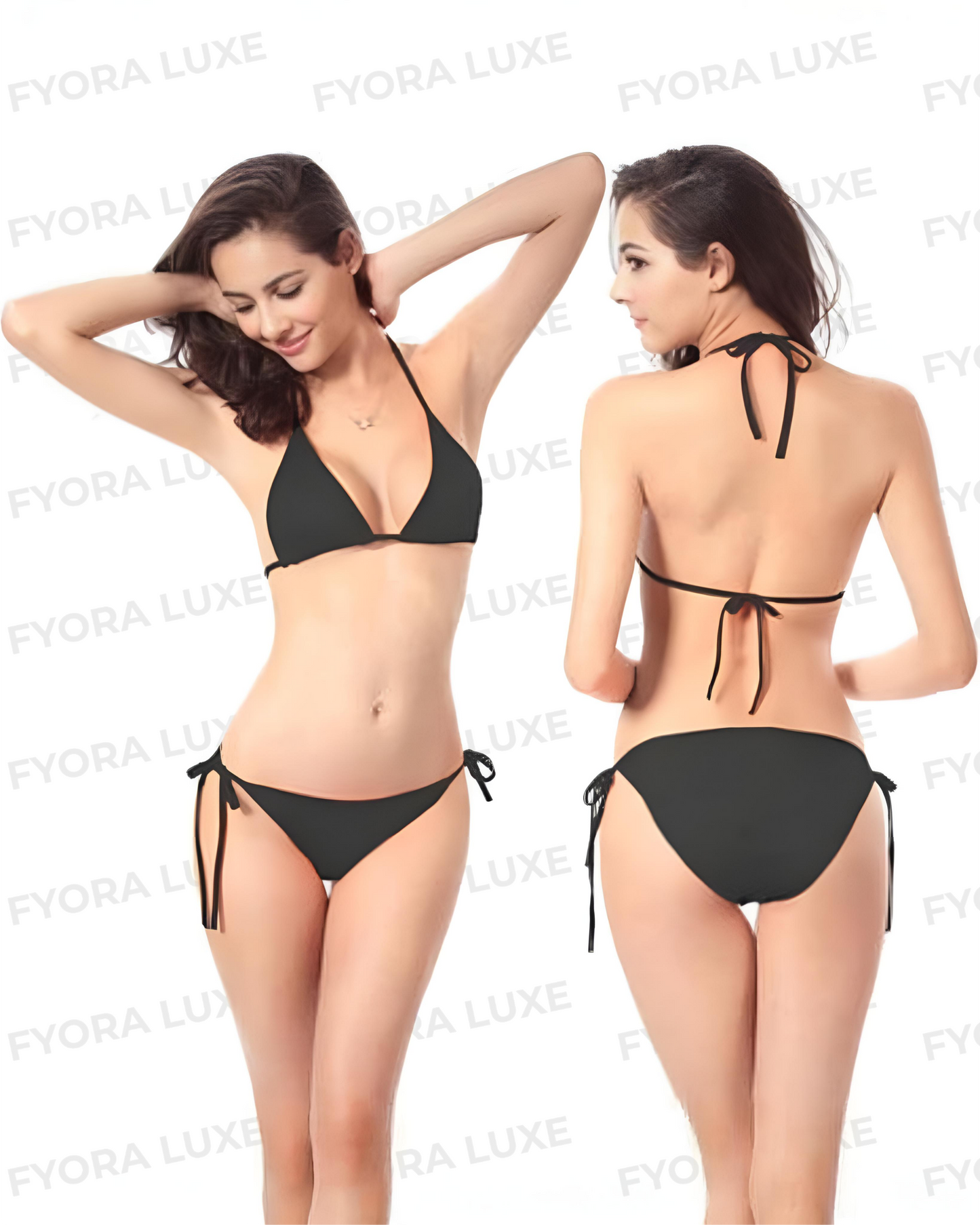 LuxeSilk Two-Piece Bikini - Elegant Silkwear