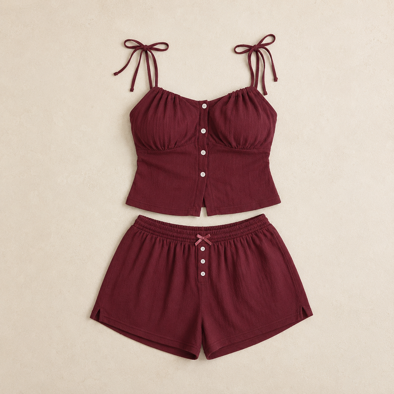 Rosalie Linen Camisole Duo Set (Pack of 2)